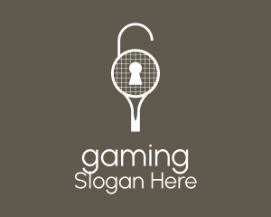 Tennis Racket Lock  Logo