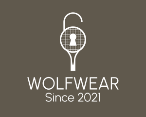Tennis Team - Tennis Racket Lock logo design
