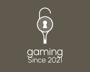 Sports Gear - Tennis Racket Lock logo design