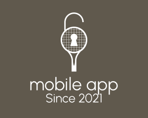 Mesh - Tennis Racket Lock logo design