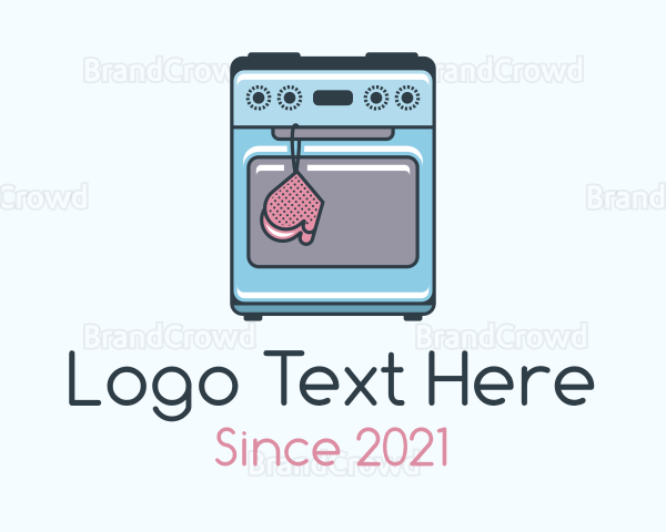 Cute Stove Top Oven Logo