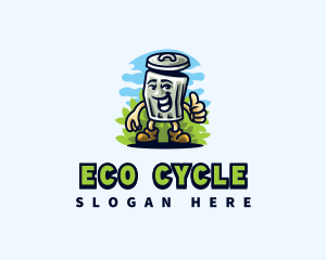 Recycling - Garbage Trash Bin logo design