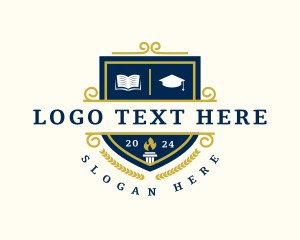 School - University Learning School logo design