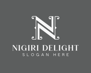 Fashion Jewelry Boutique Letter N logo design