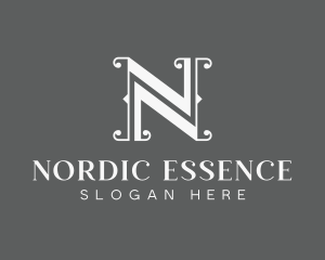 Fashion Jewelry Boutique Letter N logo design