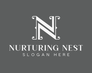 Fashion Jewelry Boutique Letter N logo design