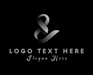 Font - Gradient Ampersand Lettering logo design