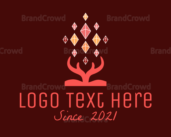 Crystal Jewel Antler Logo