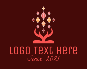 Gems - Gem Jewel Antler logo design