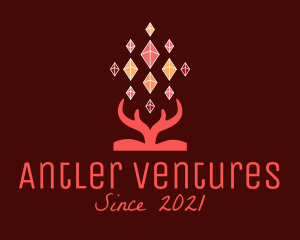 Antler - Crystal Jewel Antler logo design