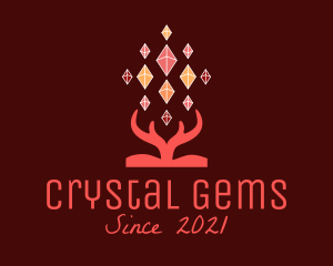 Crystal Jewel Antler   logo design