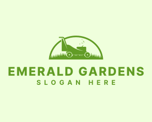 Garden Lawn Mower logo design