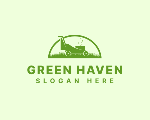 Garden Lawn Mower logo design
