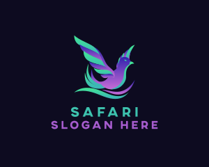 Sparrow Bird Animal Logo
