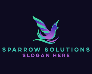 Sparrow - Sparrow Bird Animal logo design