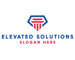 Jewel Law Firm Pillar logo design