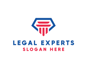 Law - Jewel Law Firm Pillar logo design