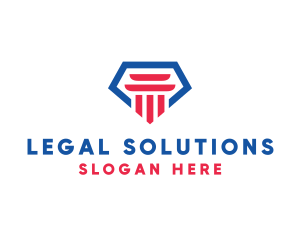 Law - Jewel Law Firm Pillar logo design