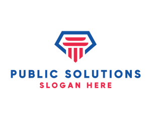 Government - Jewel Law Firm Pillar logo design