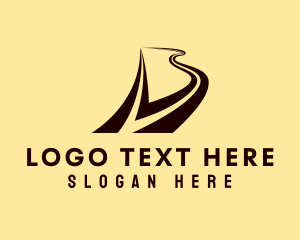 Freight - Highway Road Travel logo design
