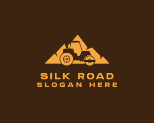 Road Roller Construction logo design