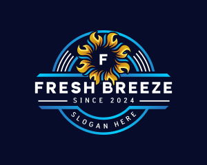 Breeze - Refrigiration Fire Breeze logo design