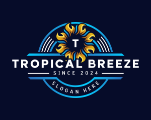 Refrigiration Fire Breeze logo design