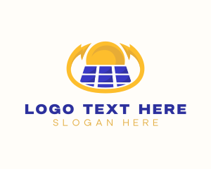 Power - Solar Panel Power logo design