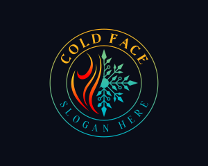 Cold Hot Temperature logo design