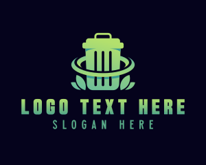 Recycling Bin - Eco Trash Sanitation logo design