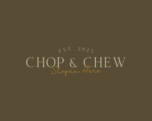 Serif - Elegant Cafe Business logo design