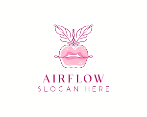 Beauty Burlesque Lips logo design