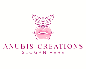 Beauty Burlesque Lips logo design