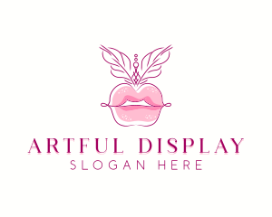 Beauty Burlesque Lips logo design