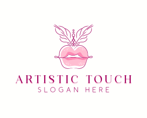 Beauty Burlesque Lips logo design