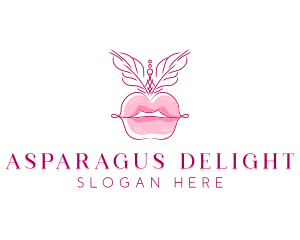 Beauty Burlesque Lips logo design