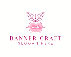 Beauty Burlesque Lips logo design