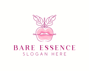 Beauty Burlesque Lips logo design