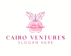 Beauty Burlesque Lips logo design