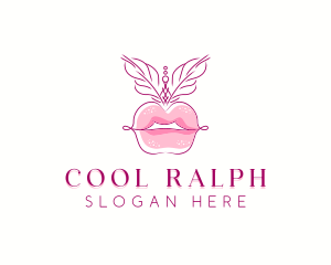 Beauty Burlesque Lips logo design