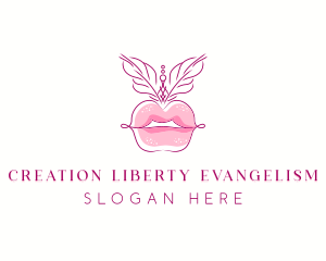 Beauty Burlesque Lips logo design