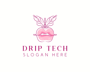 Beauty Burlesque Lips logo design