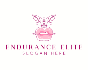 Beauty Burlesque Lips logo design