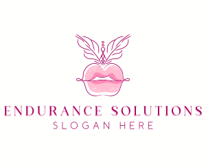 Beauty Burlesque Lips logo design