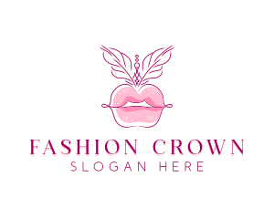 Beauty Burlesque Lips logo design