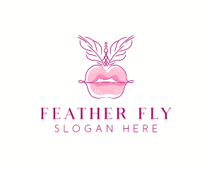 Beauty Burlesque Lips logo design