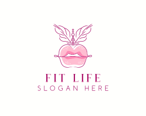 Beauty Burlesque Lips logo design