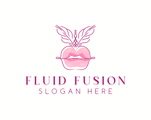 Beauty Burlesque Lips logo design