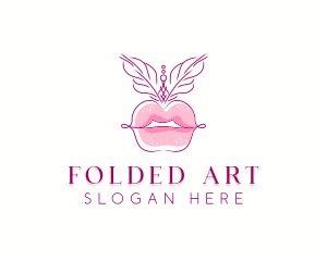 Beauty Burlesque Lips logo design