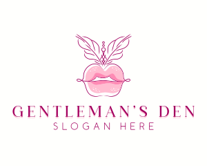 Beauty Burlesque Lips logo design